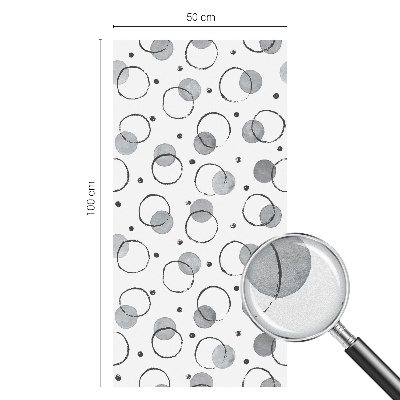 Vitrail autocollant pour fenêtre Roues grises