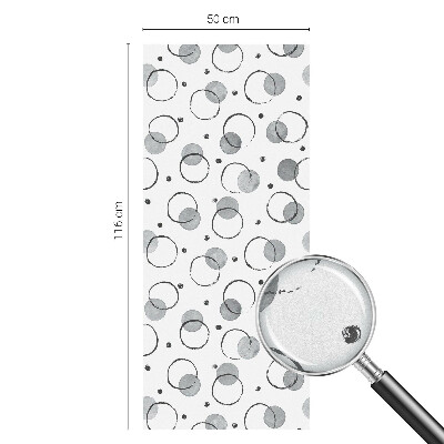 Vitrail autocollant pour fenêtre Roues grises