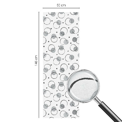 Vitrail autocollant pour fenêtre Roues grises