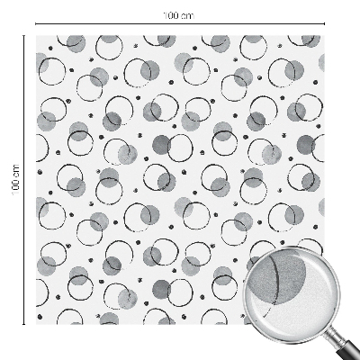 Vitrail autocollant pour fenêtre Roues grises
