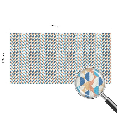 Film fenêtre décoratif occultant vitrail symétrie géométrique