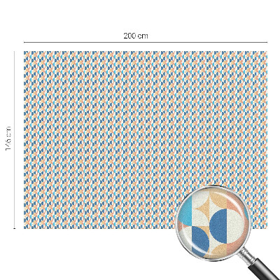 Film fenêtre décoratif occultant vitrail symétrie géométrique