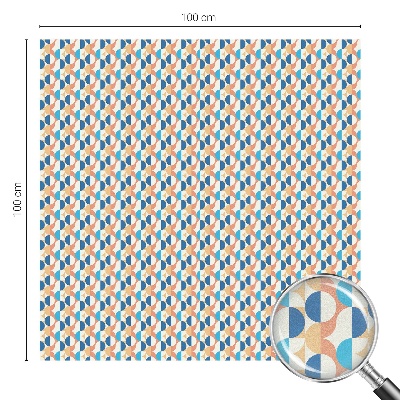 Film fenêtre décoratif occultant vitrail symétrie géométrique