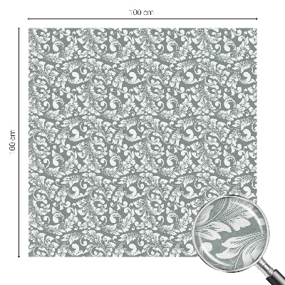 Film fenêtre décoratif occultant vitrail Élégance feuillue
