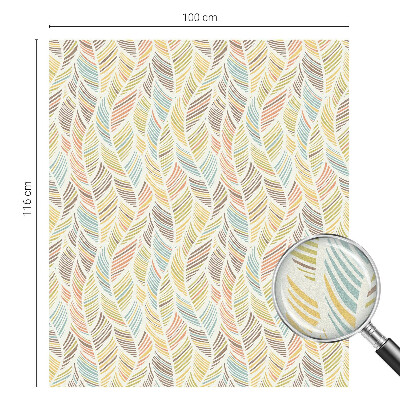 Vitrail autocollant pour fenêtre Plumes arc-en-ciel