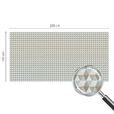 Film fenêtre décoratif occultant vitrail Triangles géométriques