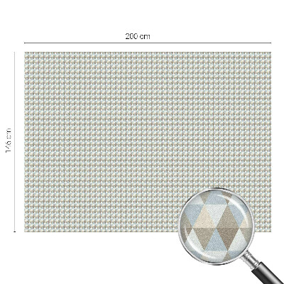 Film fenêtre décoratif occultant vitrail Triangles géométriques