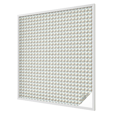 Film fenêtre décoratif occultant vitrail Triangles géométriques