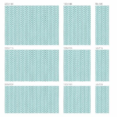 Film occultant pour fenêtre symétrie ovale