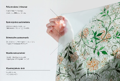 Vitrail autocollant pour fenêtre symétrie pastel