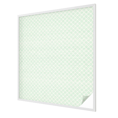 Vitrail autocollant pour fenêtre symétrie pastel