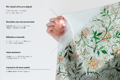 Vitrail autocollant pour fenêtre symétrie pastel