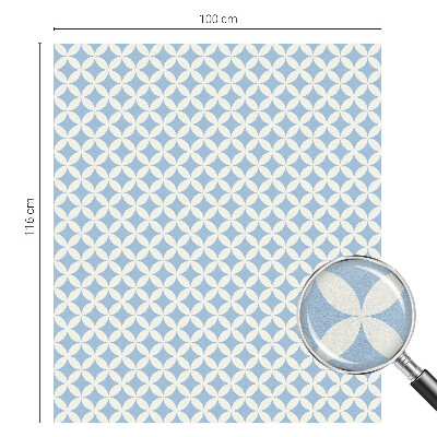 Film occultant fenêtre effet vitrail Élégance géométrique