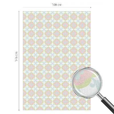 Film occultant fenêtre effet vitrail Ornement pastel