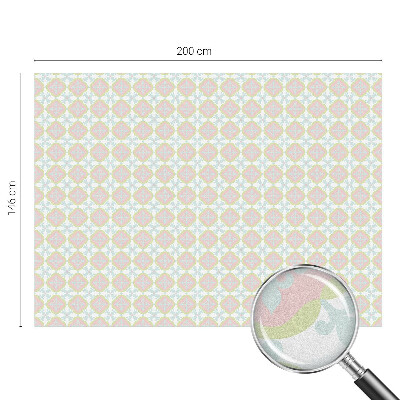 Film occultant fenêtre effet vitrail Ornement pastel