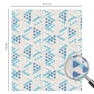 Film fenêtre décoratif occultant vitrail Motifs géométriques