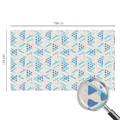 Film fenêtre décoratif occultant vitrail Motifs géométriques