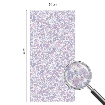 Film occultant fenêtre effet vitrail légèreté florale