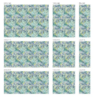 Film fenêtre décoratif occultant vitrail aquarelle tropicale