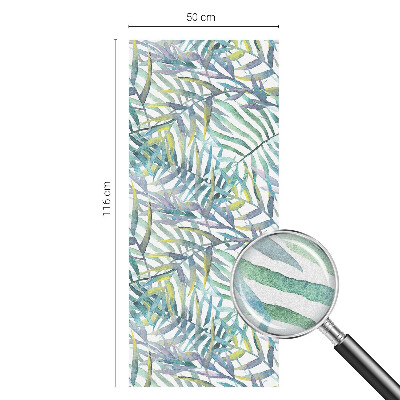 Film fenêtre décoratif occultant vitrail aquarelle tropicale