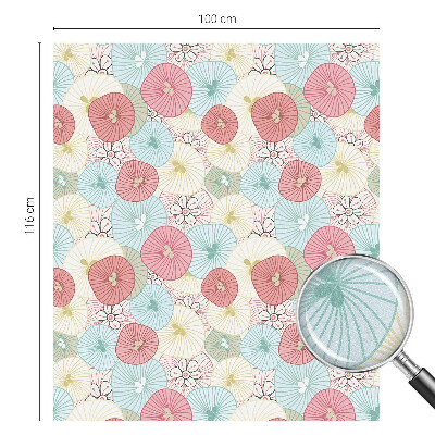 Film occultant pour fenêtre fleurs pastel