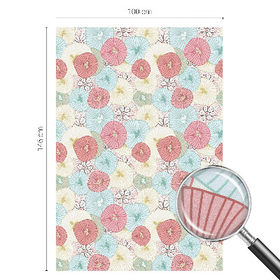 Film occultant pour fenêtre fleurs pastel