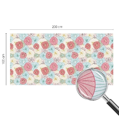 Film occultant pour fenêtre fleurs pastel