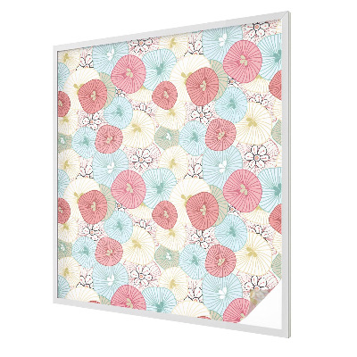 Film occultant pour fenêtre fleurs pastel