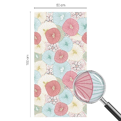 Film occultant pour fenêtre fleurs pastel