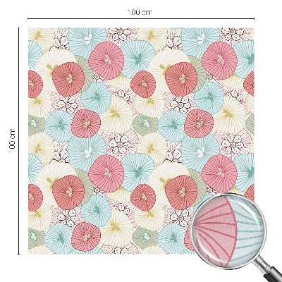 Film occultant pour fenêtre fleurs pastel