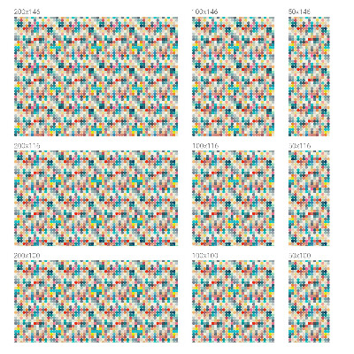 Film fenêtre décoratif occultant vitrail Carrés colorés