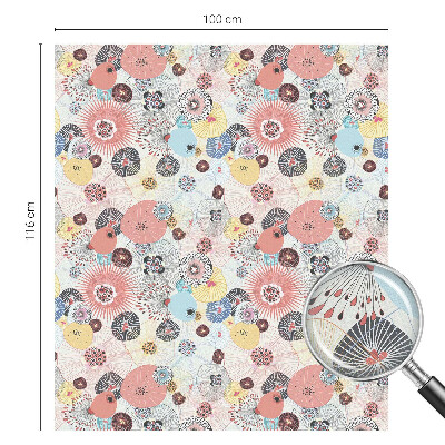 Film occultant pour fenêtre fleur colorée