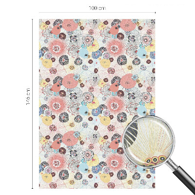 Film occultant pour fenêtre fleur colorée