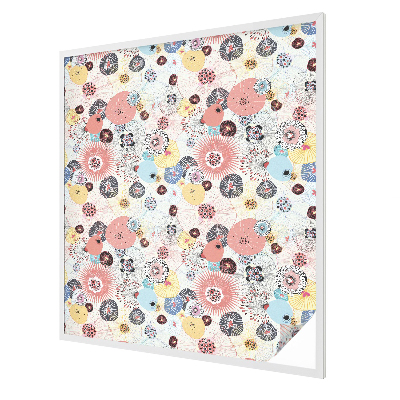 Film occultant pour fenêtre fleur colorée