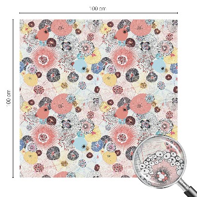 Film occultant pour fenêtre fleur colorée