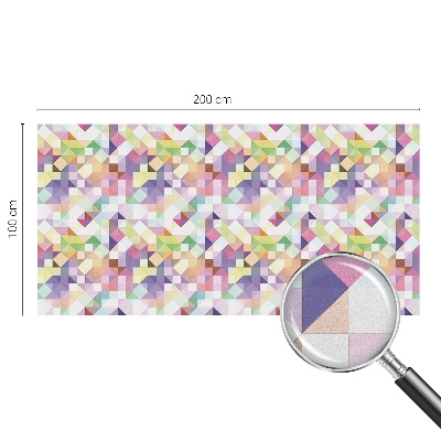 Film occultant fenêtre effet vitrail Mosaïque abstraite