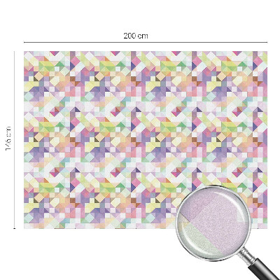 Film occultant fenêtre effet vitrail Mosaïque abstraite