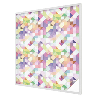 Film occultant fenêtre effet vitrail Mosaïque abstraite