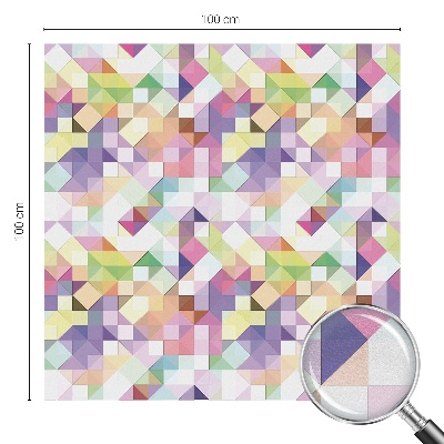 Film occultant fenêtre effet vitrail Mosaïque abstraite