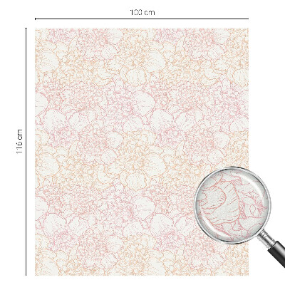 Film fenêtre décoratif occultant vitrail élégance florale