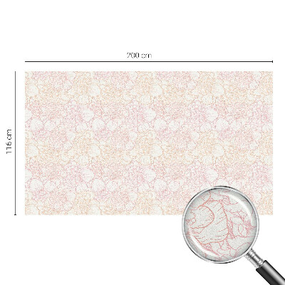 Film fenêtre décoratif occultant vitrail élégance florale