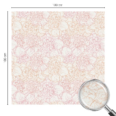 Film fenêtre décoratif occultant vitrail élégance florale