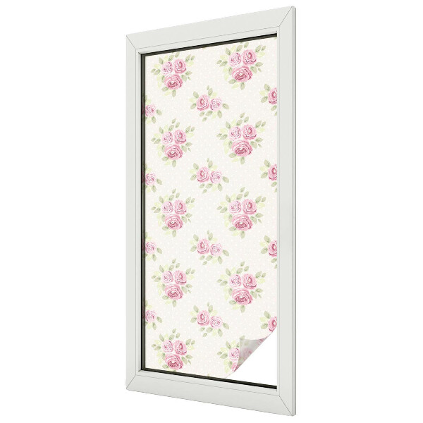 Vitrail autocollant pour fenêtre Motif floral