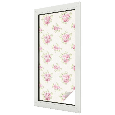Vitrail autocollant pour fenêtre Motif floral