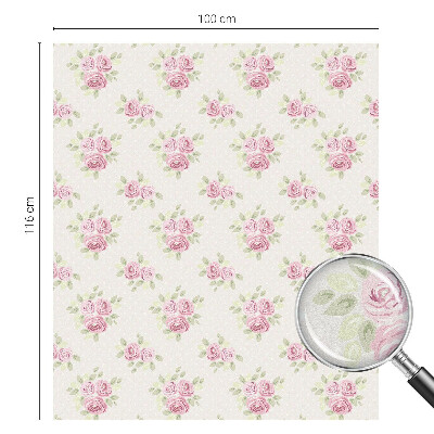 Vitrail autocollant pour fenêtre Motif floral