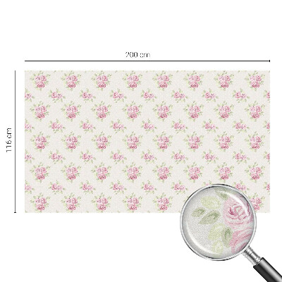 Vitrail autocollant pour fenêtre Motif floral