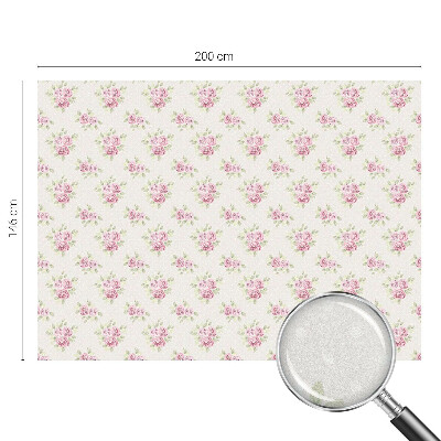 Vitrail autocollant pour fenêtre Motif floral