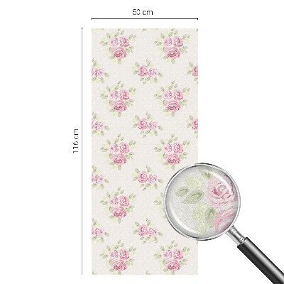 Vitrail autocollant pour fenêtre Motif floral