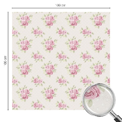 Vitrail autocollant pour fenêtre Motif floral