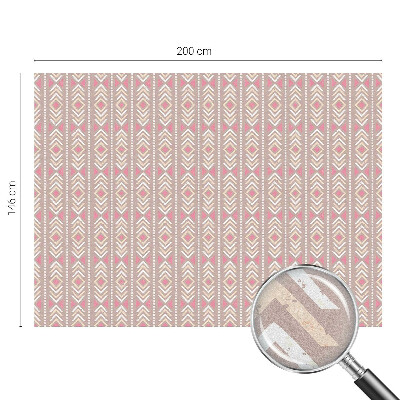 Film occultant fenêtre effet vitrail Losanges ethniques